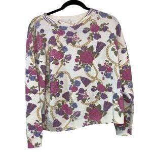 Vintage United States Sweaters Floral Sweater